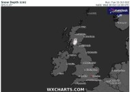 英国天气：新地图准确显示了24小时不间断降雪的地点和时间